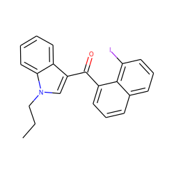 CCCn1cc(C(=O)c2cccc3cccc(I)c23)c2ccccc21 ZINC000095560153