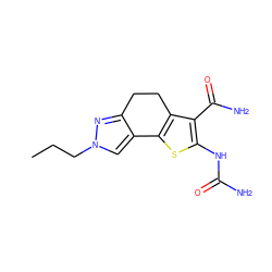 CCCn1cc2c(n1)CCc1c-2sc(NC(N)=O)c1C(N)=O ZINC000066078004