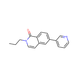 CCCn1ccc2cc(-c3cccnc3)ccc2c1=O ZINC000066074573