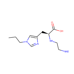 CCCn1cnc(C[C@H](NCCN)C(=O)O)c1 ZINC000028864795