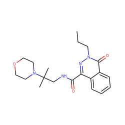 CCCn1nc(C(=O)NCC(C)(C)N2CCOCC2)c2ccccc2c1=O ZINC000023243223