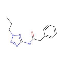 CCCn1nnc(NC(=O)Cc2ccccc2)n1 ZINC000000469647