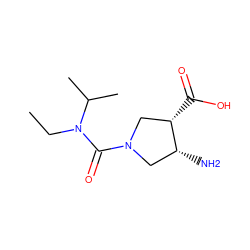 CCN(C(=O)N1C[C@@H](N)[C@@H](C(=O)O)C1)C(C)C ZINC000003597576