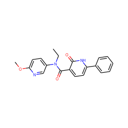 CCN(C(=O)c1ccc(-c2ccccc2)[nH]c1=O)c1ccc(OC)nc1 ZINC000049072355