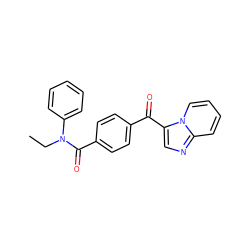 CCN(C(=O)c1ccc(C(=O)c2cnc3ccccn23)cc1)c1ccccc1 ZINC000115950063