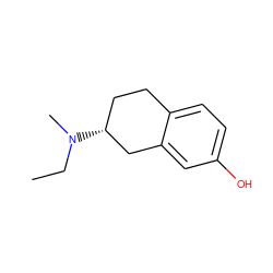 CCN(C)[C@@H]1CCc2ccc(O)cc2C1 ZINC000013759812