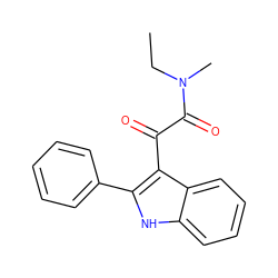 CCN(C)C(=O)C(=O)c1c(-c2ccccc2)[nH]c2ccccc12 ZINC000040867028