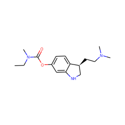 CCN(C)C(=O)Oc1ccc2c(c1)NC[C@@H]2CCN(C)C ZINC000169329569