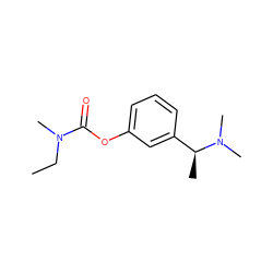 CCN(C)C(=O)Oc1cccc([C@H](C)N(C)C)c1 ZINC000000004413