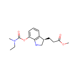 CCN(C)C(=O)Oc1cccc2c1NC[C@@H]2CCC(=O)OC ZINC000095564593