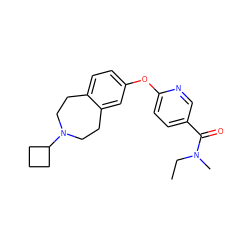 CCN(C)C(=O)c1ccc(Oc2ccc3c(c2)CCN(C2CCC2)CC3)nc1 ZINC000103240080