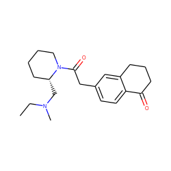 CCN(C)C[C@@H]1CCCCN1C(=O)Cc1ccc2c(c1)CCCC2=O ZINC000013738795