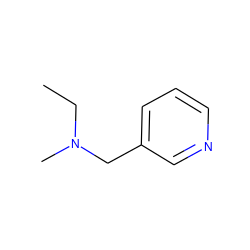 CCN(C)Cc1cccnc1 ZINC000013444120