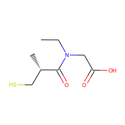 CCN(CC(=O)O)C(=O)[C@@H](C)CS ZINC000027724957