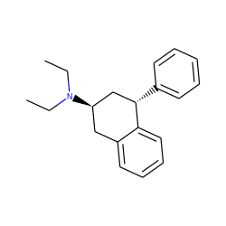 CCN(CC)[C@@H]1Cc2ccccc2[C@@H](c2ccccc2)C1 ZINC000013557289