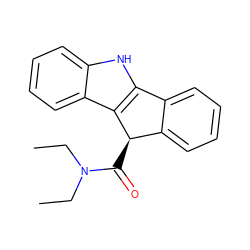 CCN(CC)C(=O)[C@@H]1c2ccccc2-c2[nH]c3ccccc3c21 ZINC000096909173