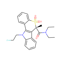 CCN(CC)C(=O)[C@]1(C)c2c(n(CCF)c3ccccc23)-c2ccccc2S1(=O)=O ZINC000096909177