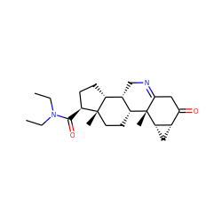 CCN(CC)C(=O)[C@H]1CC[C@@H]2[C@@H]3CN=C4CC(=O)[C@@H]5C[C@@H]5[C@]4(C)[C@@H]3CC[C@]12C ZINC000169323150