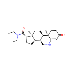 CCN(CC)C(=O)[C@H]1CC[C@@H]2[C@@H]3CNC4=CC(=O)CC[C@]4(C)[C@@H]3CC[C@]12C ZINC000026395265