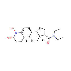 CCN(CC)C(=O)[C@H]1CC[C@H]2[C@@H]3CC=C4N(O)C(=O)CC[C@]4(C)[C@H]3CC[C@]12C ZINC000142799209