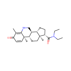 CCN(CC)C(=O)[C@H]1CC[C@H]2[C@@H]3CNC4=C(C)C(=O)C=C[C@]4(C)[C@H]3CC[C@]12C ZINC000103177130