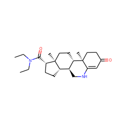 CCN(CC)C(=O)[C@H]1CC[C@H]2[C@@H]3CNC4=CC(=O)CC[C@]4(C)[C@H]3CC[C@]12C ZINC000003932207