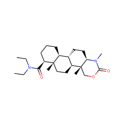 CCN(CC)C(=O)[C@H]1CCC[C@H]2[C@@H]3CC[C@H]4N(C)C(=O)OC[C@]4(C)[C@H]3CC[C@]12C ZINC000299820330