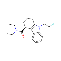 CCN(CC)C(=O)[C@H]1CCCc2c1c1ccccc1n2CCF ZINC000073198180