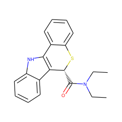 CCN(CC)C(=O)[C@H]1Sc2ccccc2-c2[nH]c3ccccc3c21 ZINC000000023946