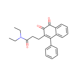 CCN(CC)C(=O)CCC1=C(c2ccccc2)c2ccccc2C(=O)C1=O ZINC000013443966