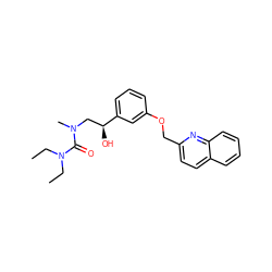 CCN(CC)C(=O)N(C)C[C@H](O)c1cccc(OCc2ccc3ccccc3n2)c1 ZINC000026186136