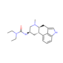 CCN(CC)C(=O)N[C@@H]1C[C@H]2c3cccc4[nH]cc(c34)C[C@@H]2N(C)C1 ZINC000000002136