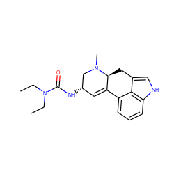 CCN(CC)C(=O)N[C@H]1C=C2c3cccc4[nH]cc(c34)C[C@@H]2N(C)C1 ZINC000007997800