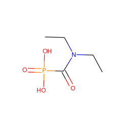 CCN(CC)C(=O)P(=O)(O)O ZINC000013561094