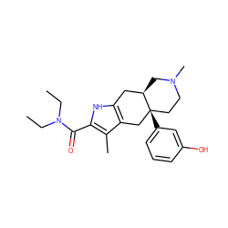 CCN(CC)C(=O)c1[nH]c2c(c1C)C[C@@]1(c3cccc(O)c3)CCN(C)C[C@@H]1C2 ZINC000026751497