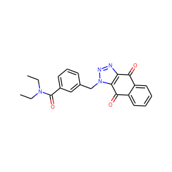 CCN(CC)C(=O)c1cccc(Cn2nnc3c2C(=O)c2ccccc2C3=O)c1 ZINC000473152934