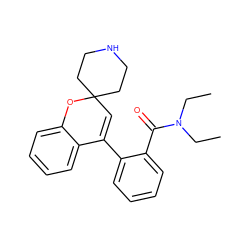 CCN(CC)C(=O)c1ccccc1C1=CC2(CCNCC2)Oc2ccccc21 ZINC000040972491