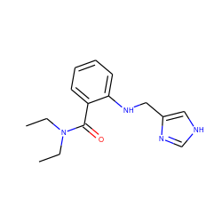 CCN(CC)C(=O)c1ccccc1NCc1c[nH]cn1 ZINC000013860602