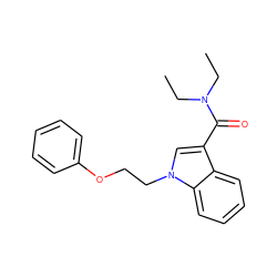 CCN(CC)C(=O)c1cn(CCOc2ccccc2)c2ccccc12 ZINC000066129701