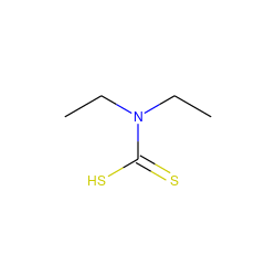 CCN(CC)C(=S)S ZINC000003633221