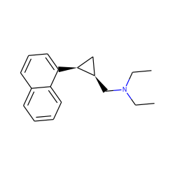 CCN(CC)C[C@@H]1C[C@@H]1c1cccc2ccccc12 ZINC000028960270