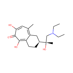 CCN(CC)C[C@](C)(O)[C@H]1CCc2c(c(C)cc(O)c(=O)c2O)C1 ZINC000072108749