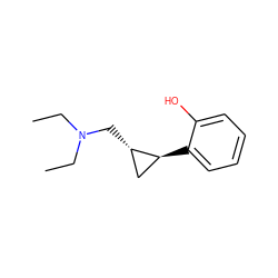 CCN(CC)C[C@H]1C[C@@H]1c1ccccc1O ZINC000027418295