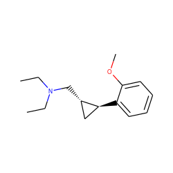 CCN(CC)C[C@H]1C[C@@H]1c1ccccc1OC ZINC000027411686