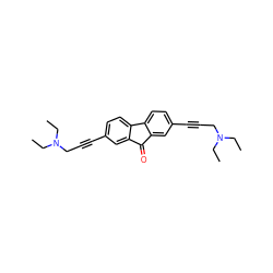 CCN(CC)CC#Cc1ccc2c(c1)C(=O)c1cc(C#CCN(CC)CC)ccc1-2 ZINC000034517325