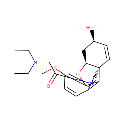 CCN(CC)CC(=O)N1CC[C@@]23C=C[C@H](O)C[C@@H]2Oc2c(OC)ccc(c23)C1 ZINC000141830728