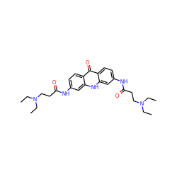 CCN(CC)CCC(=O)Nc1ccc2c(=O)c3ccc(NC(=O)CCN(CC)CC)cc3[nH]c2c1 ZINC000028378982