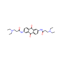 CCN(CC)CCC(=O)Nc1ccc2c(c1)C(=O)c1ccc(NC(=O)CCN(CC)CC)cc1C2=O ZINC000005842034