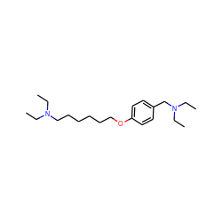 CCN(CC)CCCCCCOc1ccc(CN(CC)CC)cc1 ZINC000049037400