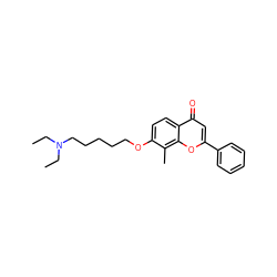 CCN(CC)CCCCCOc1ccc2c(=O)cc(-c3ccccc3)oc2c1C ZINC000096271252